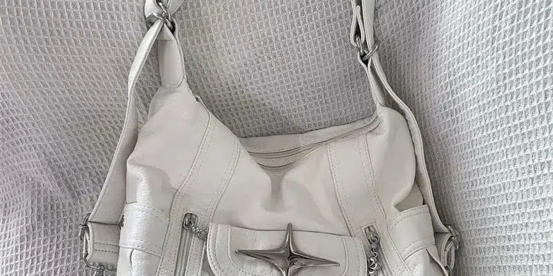 Y2K Star-Accent Hobo Bag Default
